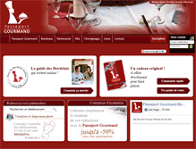 Tablet Screenshot of passeport-gourmand-aquitaine.com